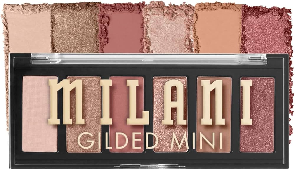 Amazon.com : Milani Gilded Mini Eyeshadow Palette with 6 Matte & Shimmer Hues - It's All Ros\u221... | Amazon (US)