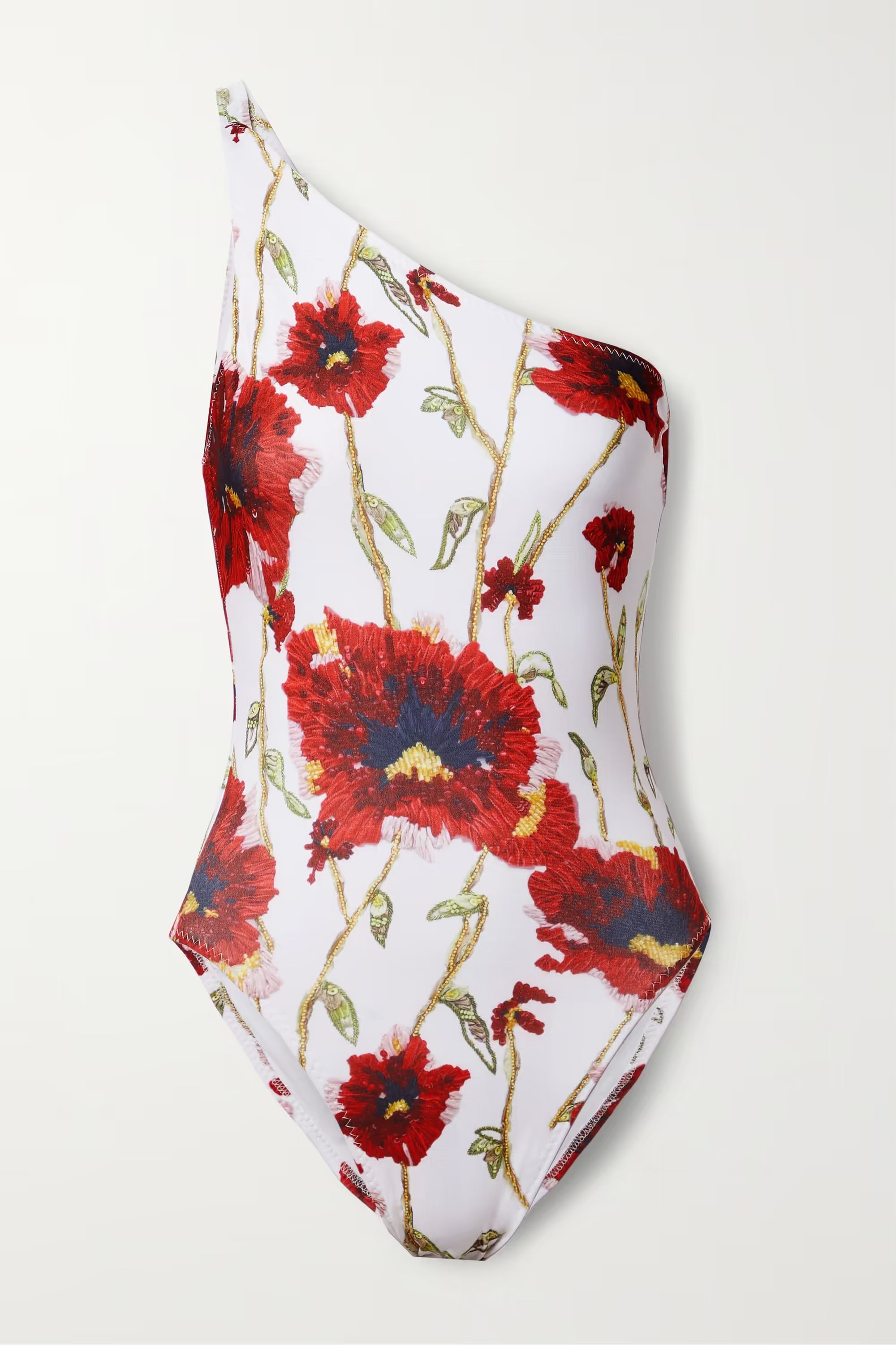 Mio one-shoulder floral-print swimsuit | NET-A-PORTER (US)