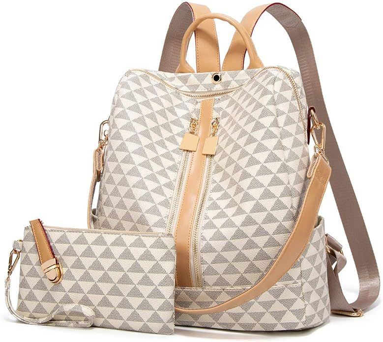 Backpacks for Women Fashion PU Leather Bag Multipurpose Design Convertible Satchel Bag Travel Bac... | Amazon (US)