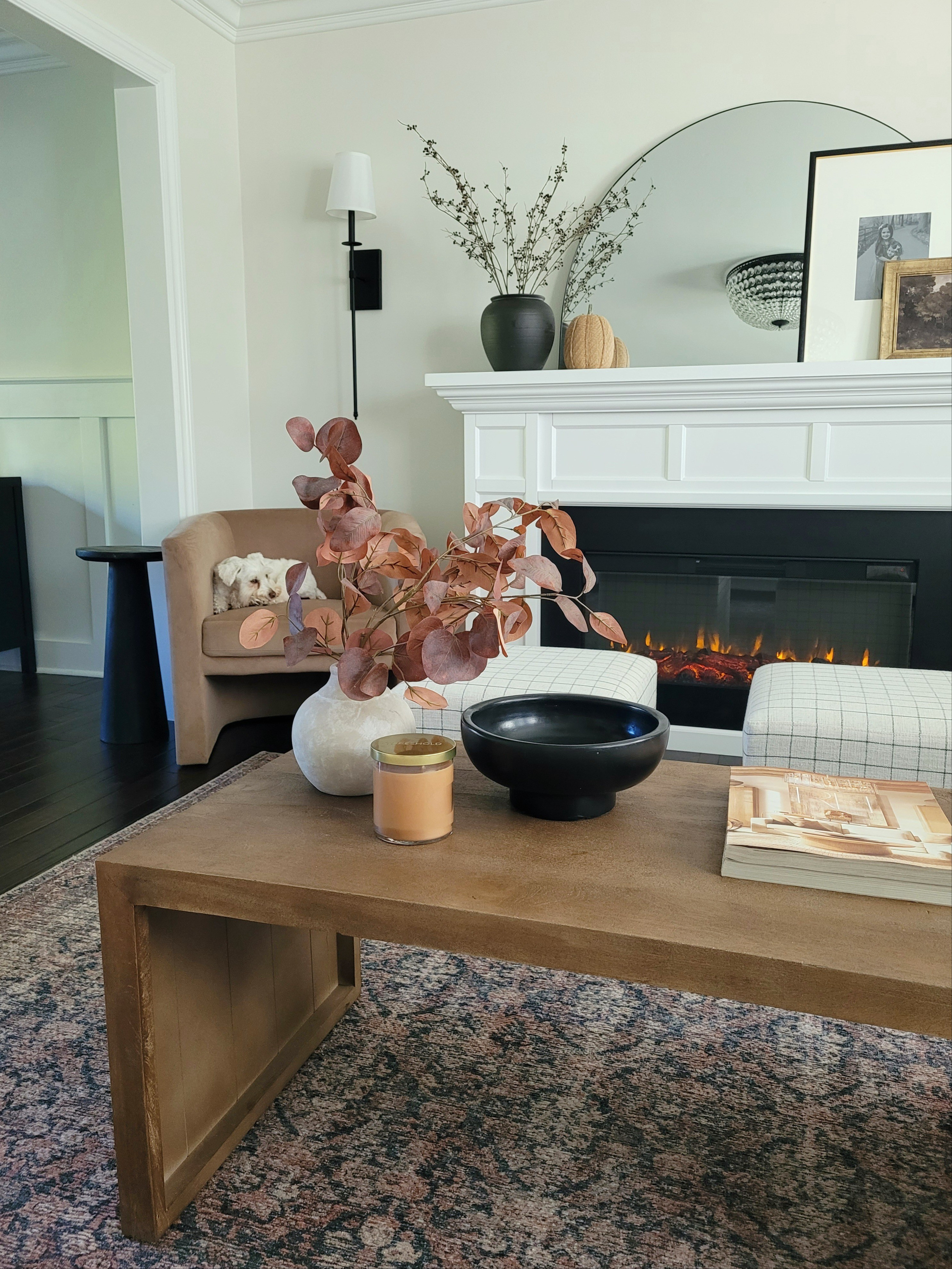 Cozy fall living room,  fall decor,  fall coffee table styling,  fall candle,  fireplace, barrel chair,  target home decor

#LTKHome #LTKFindsUnder50