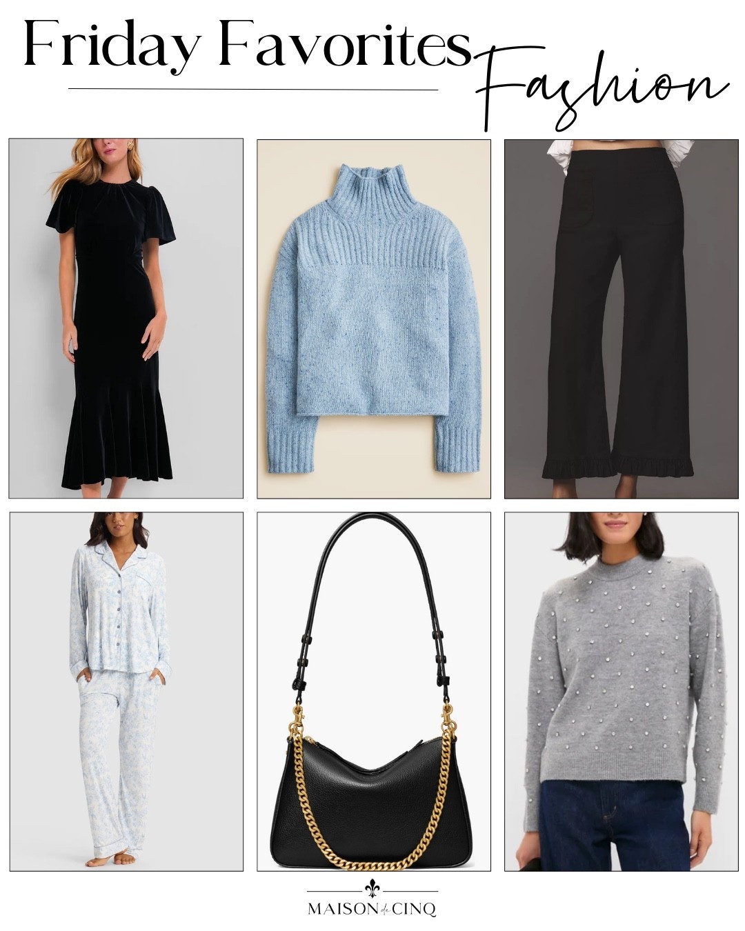 Great finds - all on sale!

Sweaters, fall handbag, evening bag, pants, holiday outfit, Party outfit,  party dress, pajamas 

#LTKGiftGuide #LTKHoliday #LTKCyberWeek