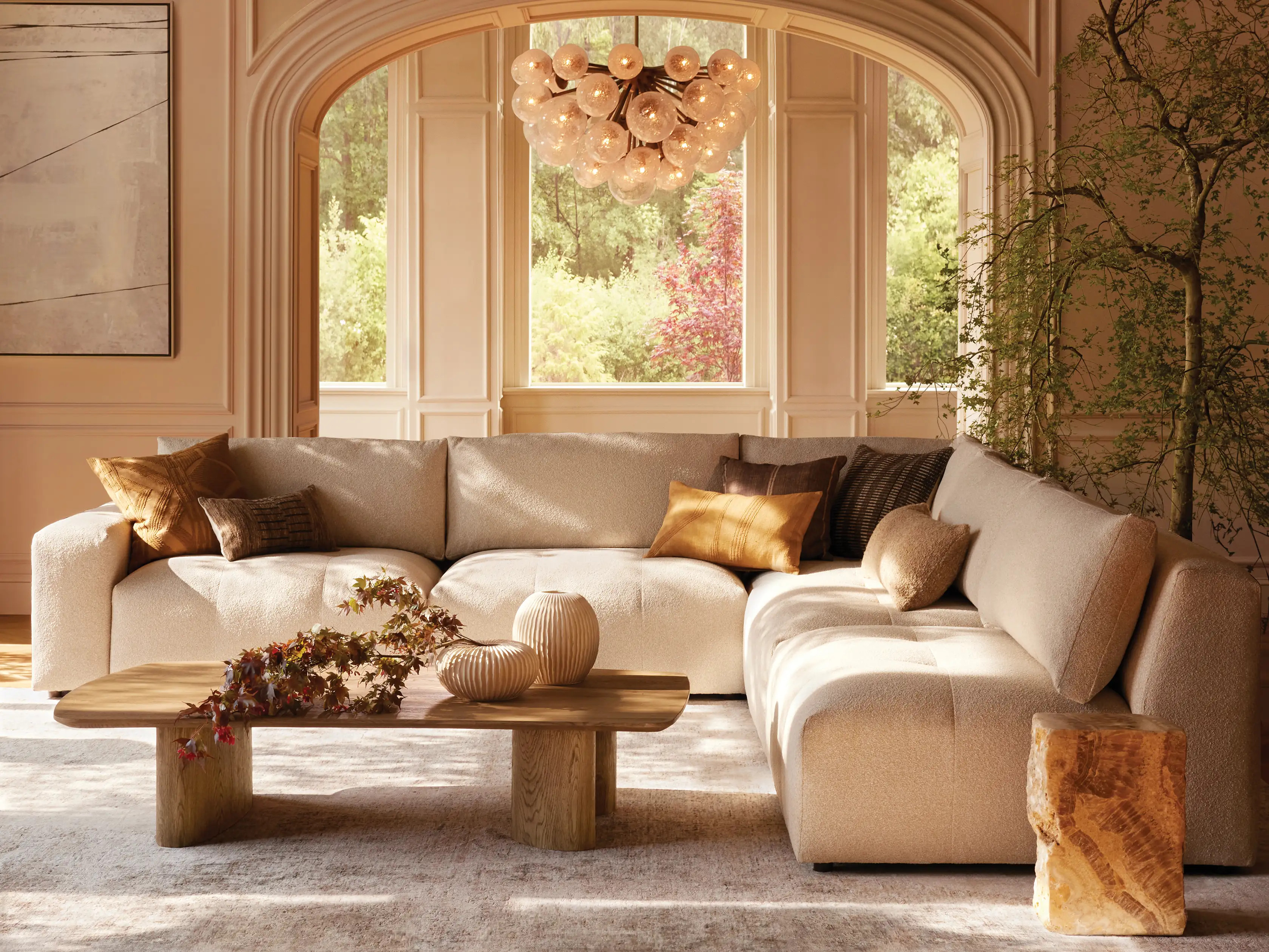 Keegan Five Piece Corner Sectional | Arhaus