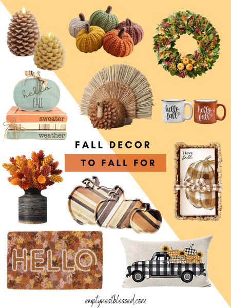 Our favorite fall decor finds are all in one spot on EmptyNestBlessed.com, but here are a few! From a fall doormat to a stunning fall wreath, it’s all here!

#LTKSeasonal #LTKhome #LTKfindsunder50
