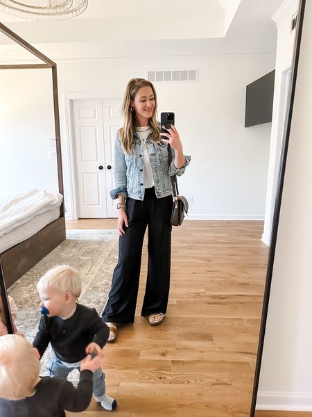 My assistants were very invested in my outfit picture this morning… these pants are the ultimate hack- dressed for a day of errands, but also insanely comfortable. They’re so chic! 

#LTKfindsunder50 #LTKstyletip #LTKfindsunder100