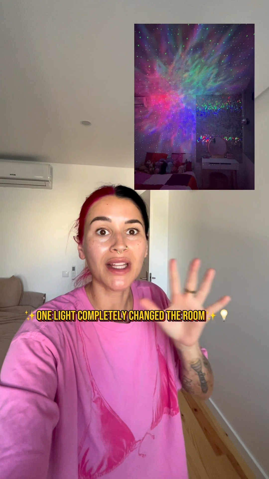 One light changed the whole vibe of the room! #mommashive #momlife #momsoftiktok #roommakeover #momtok #livingabroad #swiftie #kidsroommakeover 

#LTKFamily #LTKFindsUnder50 #LTKKids