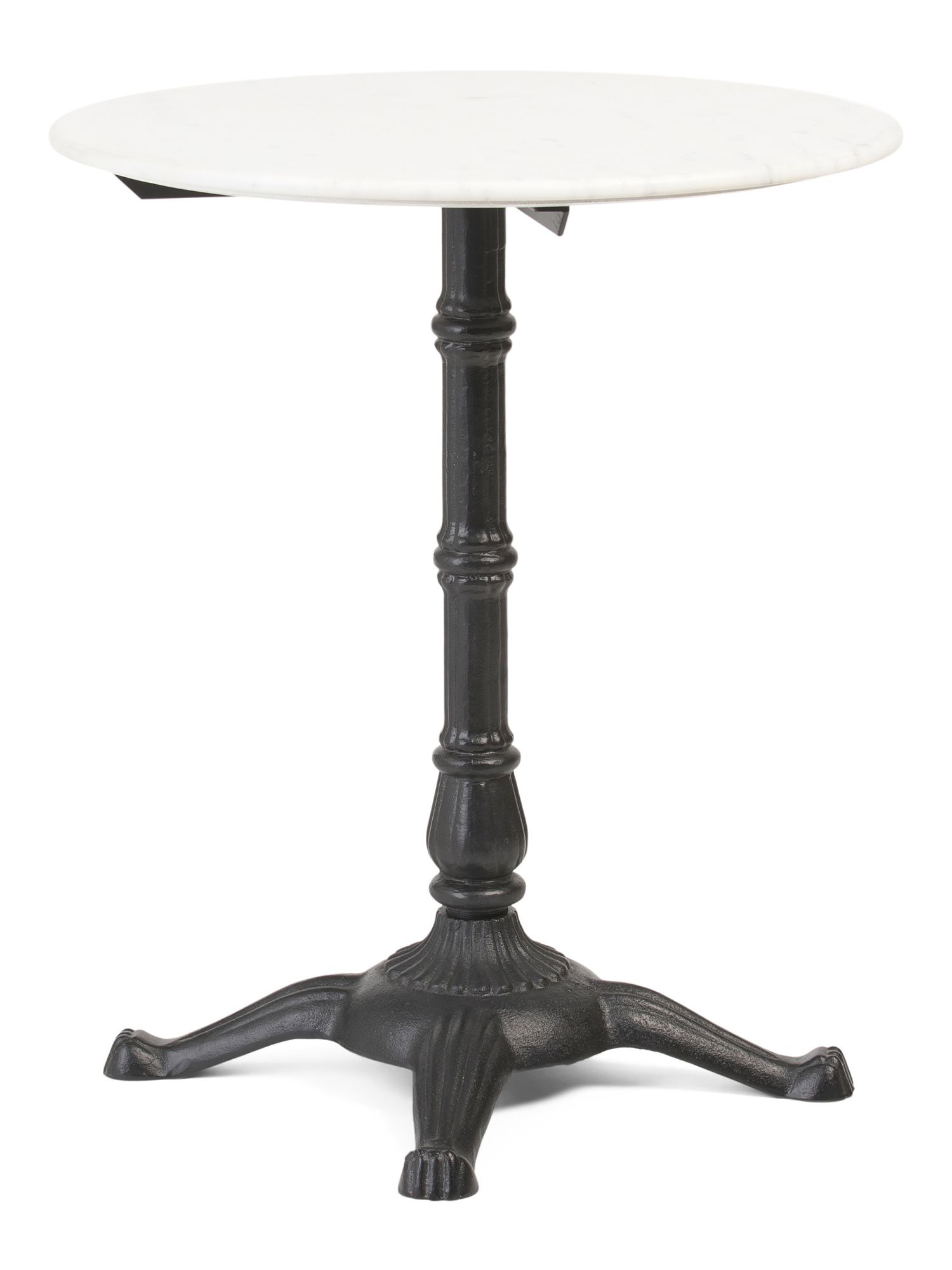 26in Marble Top Iron Bistro Table | Marshalls