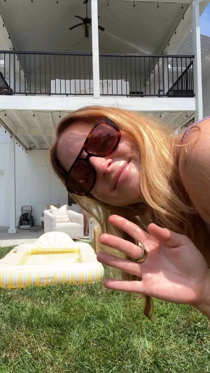 before summer slips away, these are SO worth it! 🌊☀️type POOL and I’ll send you details! They are on salee right now and I can’t believe how much fun they are. The bottom is cushioned up high, making it so comfy too!

________
tanning pools, tanning pool, summer pool, backyard play

#LTKdayinmylife #LTKmomlife #LTKHome