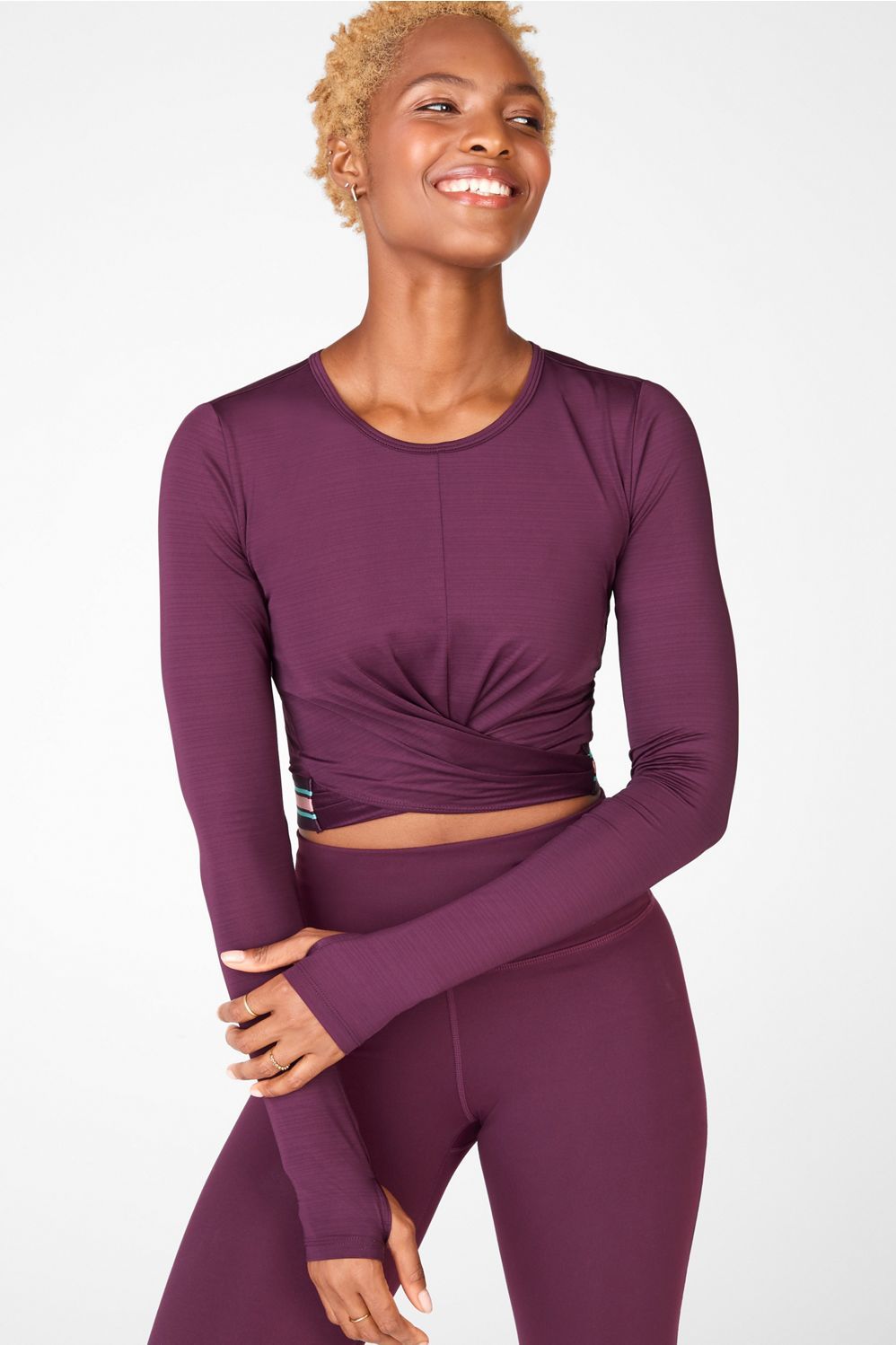 Eco-Conscious Front Twist Long-Sleeve | Fabletics