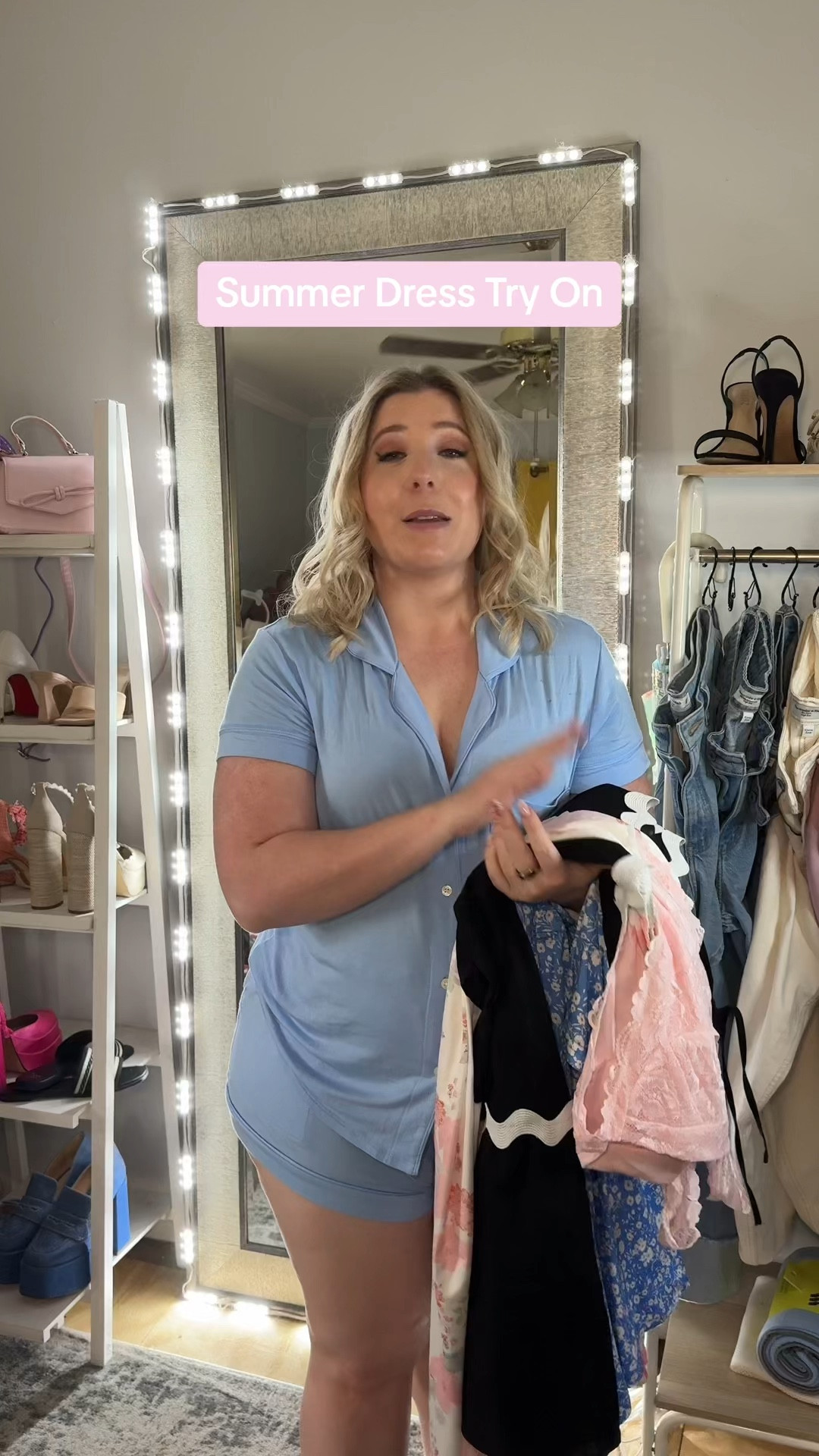 Summer dresses 😍😍

My sizes:

Abercrombie curve love straight leg jeans: size 14
Bra size: I sit between 36/38 with a c/d cup

Sizes I ordered:

Lace dress - large
Black set - large
Pink dress - large
Blue dress - large

Follow for more pear shaped style 💕


#LTKMidsize #LTKFindsUnder50