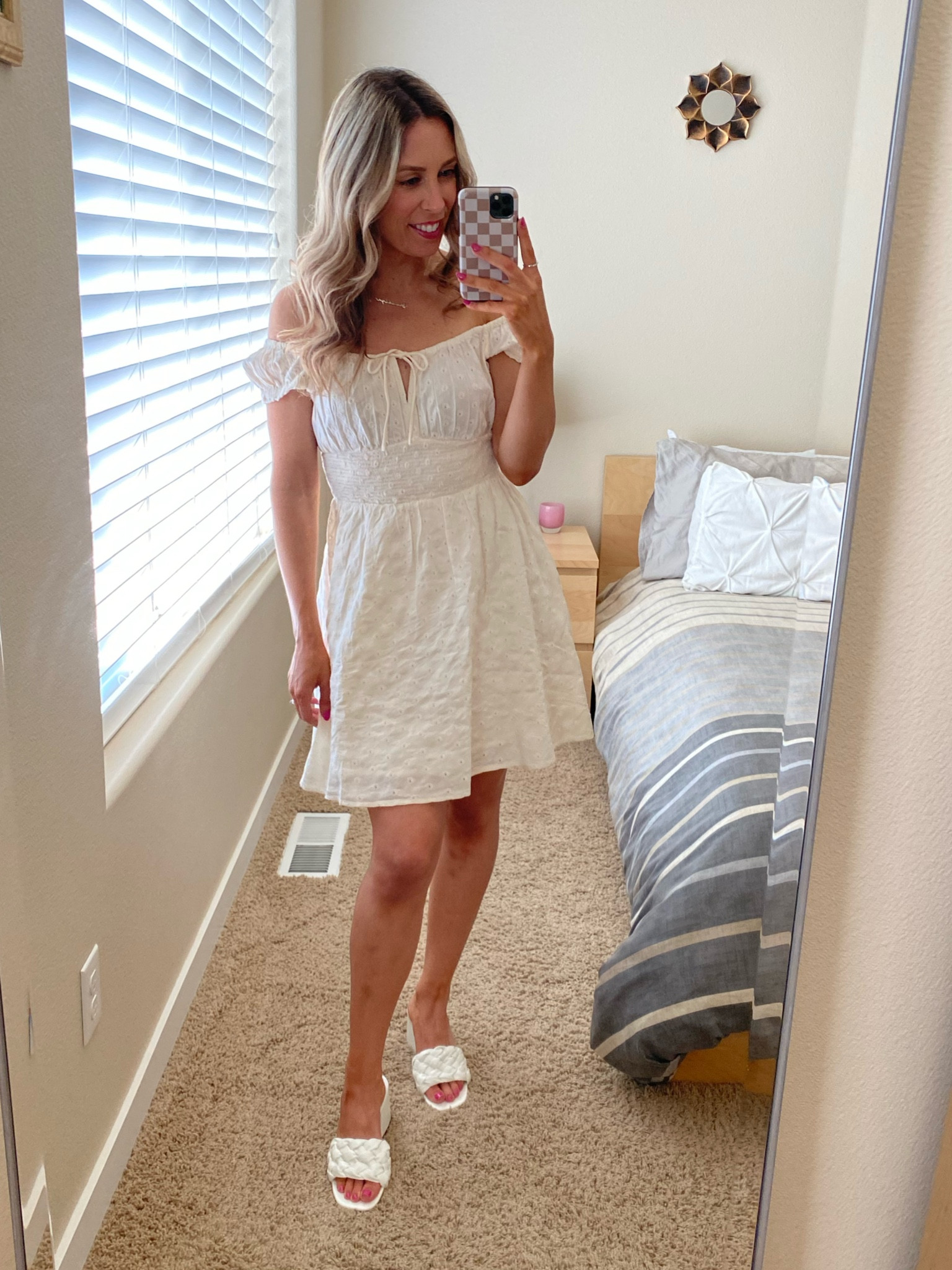 Wearing size XS in dress from Old Navy. So flattering on  

#LTKSeasonal #LTKstyletip #LTKsalealert