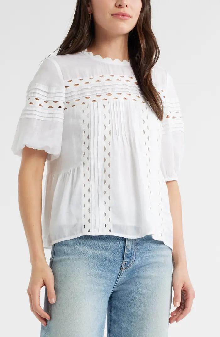 Rickrack Trim Popover Top | Nordstrom