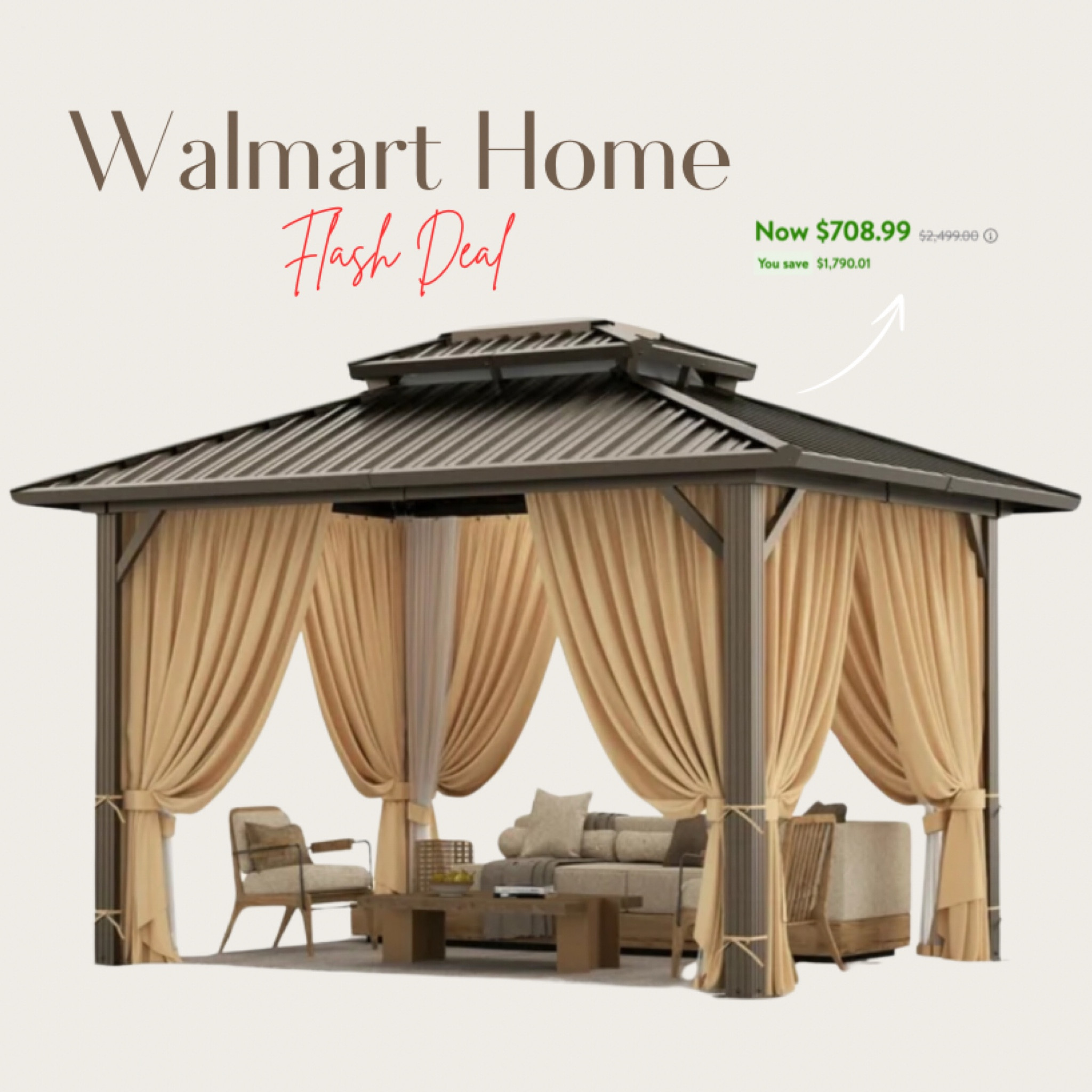 Best seller gazebo on sale now! Such a great deal 🤩

#LTKStyleTip #LTKSaleAlert #LTKHome