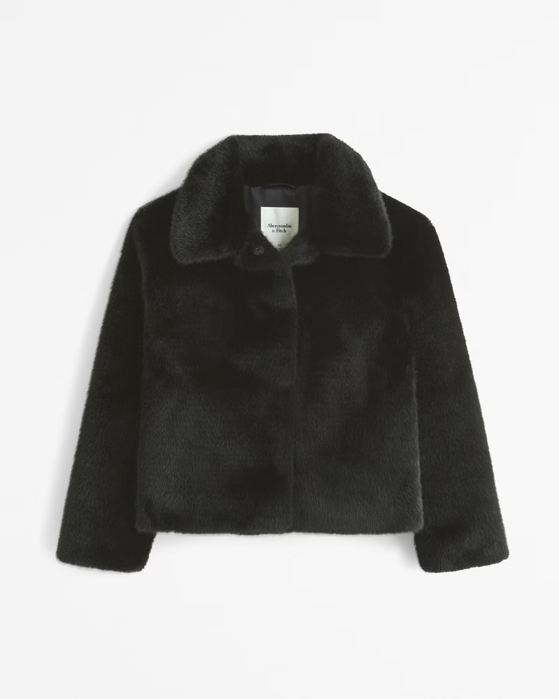 Short Faux Fur Coat | Abercrombie & Fitch (US)