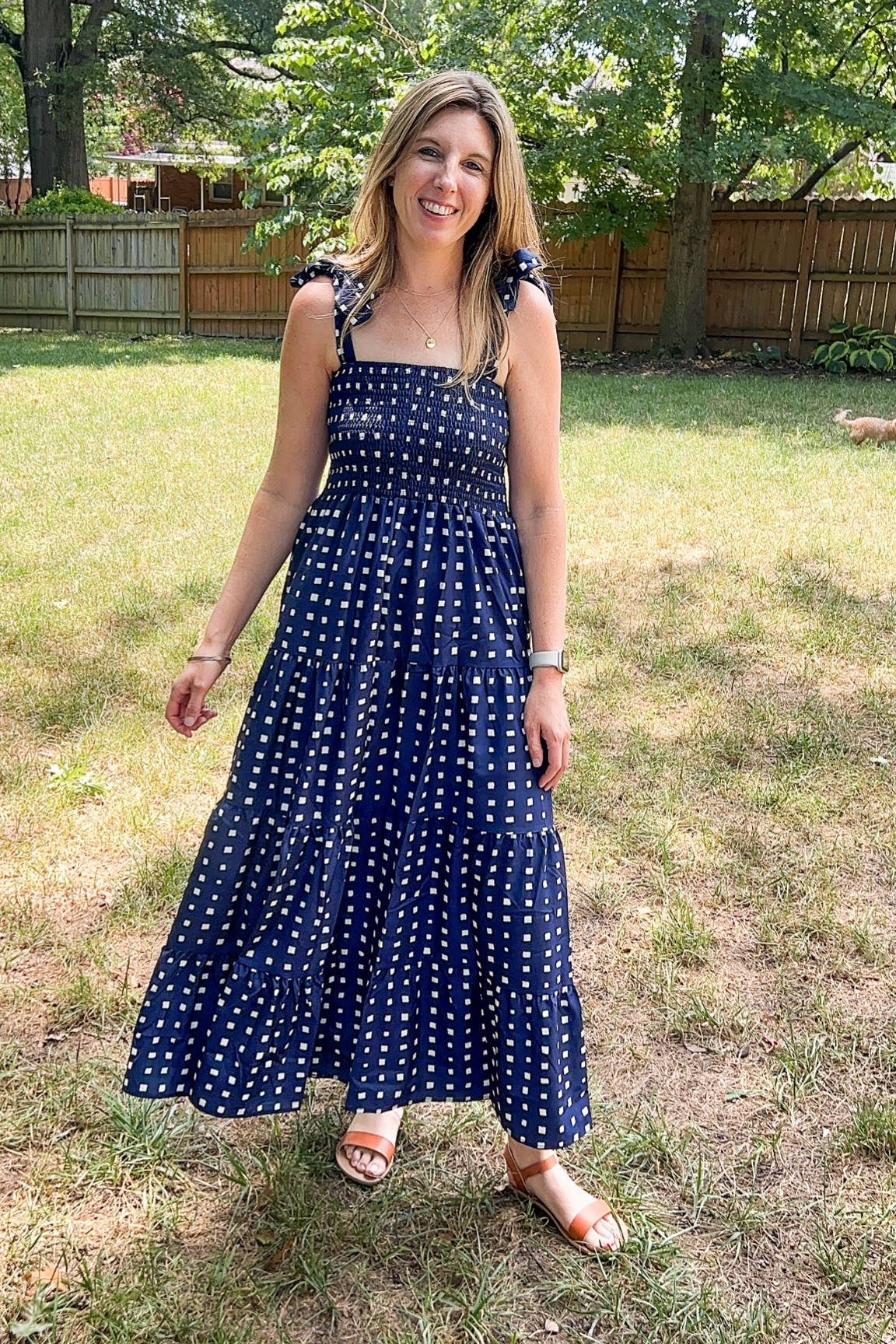 I love this lightweight wrinkle free dress that is a Tuckernuck look alike! I’m 5’10 wearing a size medium. Great for traveling. Pair with some cute gold jewelry and a pair of sandals and it’s the perfect dress for a European destination. 

#LTKFindsUnder50 #LTKTravel #LTKOver40