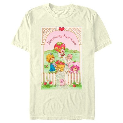 Men's Strawberry Shortcake Friendship Frame  T-Shirt - Beige - Medium | Target