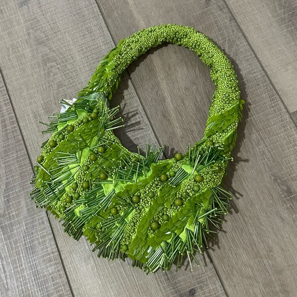Viral Beaded Bag TJMaxx Handcrafted Green Beaded Statement Bag NWT | Poshmark