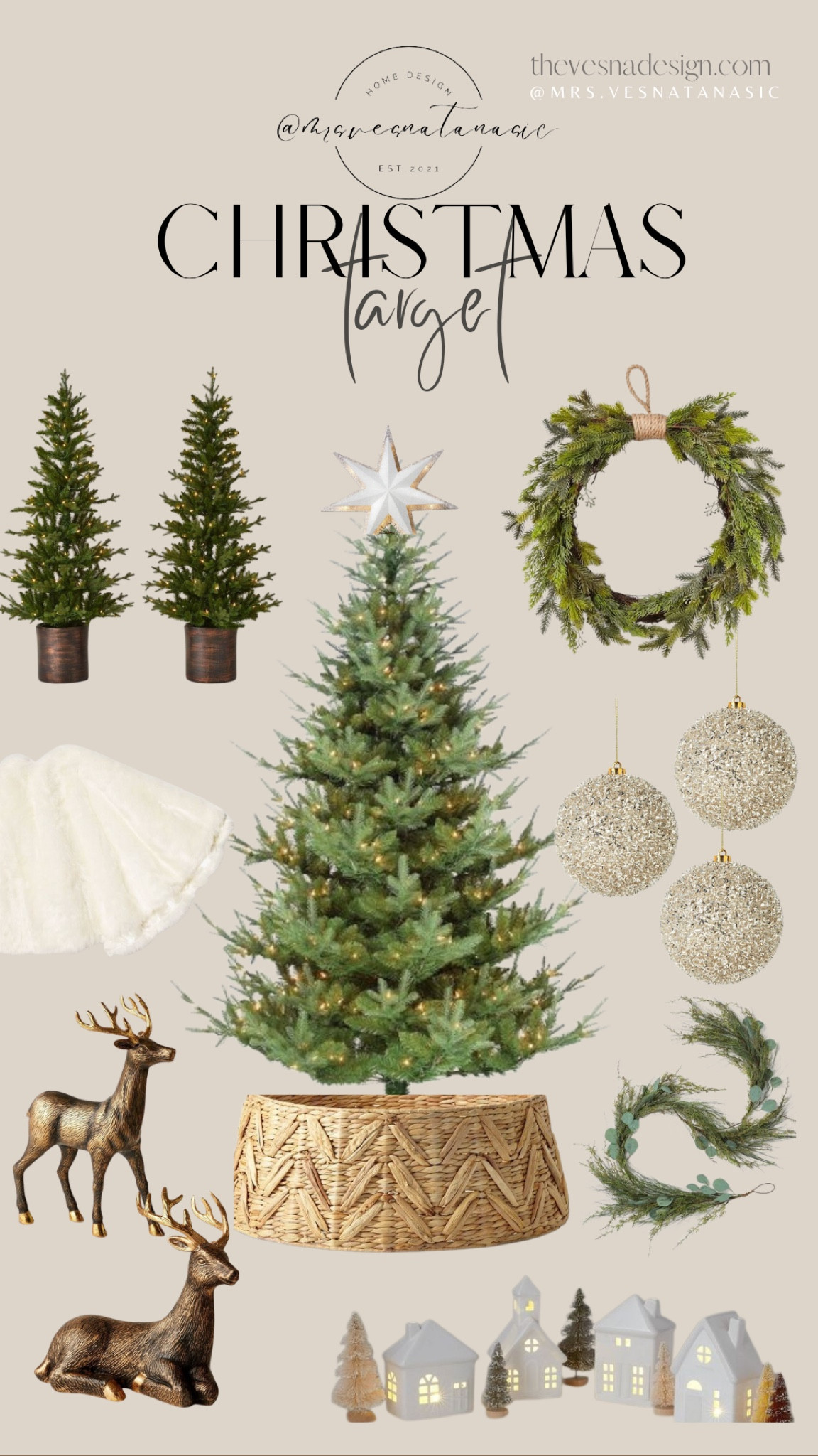 New Christmas Arrivals at Target!

Christmas tree, berry branches, stockings holder, brass deer, glass ornaments, table chargers, neutral Christmas decor, terracotta trees, holiday decorations, chargers, Santa mug, ornaments, deer, reindeer, neutral holiday decorations, Christmas tree, wreath, nutcracker, hanging bells, bells, tree topper, Christmas, garland, mantel Christmas decorations, Christmas decorations, Christmas star, Christmas garland, Target, Amazon, Crate & Barrel, McGee & Co, CB2, Studio McGee, Wondershop, West Elm, Pottery Barn, West Elm, Wayfair, Tj Maxx, Home Goods, dupe, look for less, reindeer, 

#LTKHoliday #LTKhome #LTKSeasonal