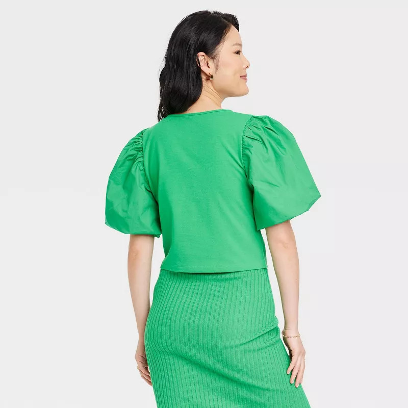 Women's Puff Short Sleeve T-Shirt - A New Day™ | Target