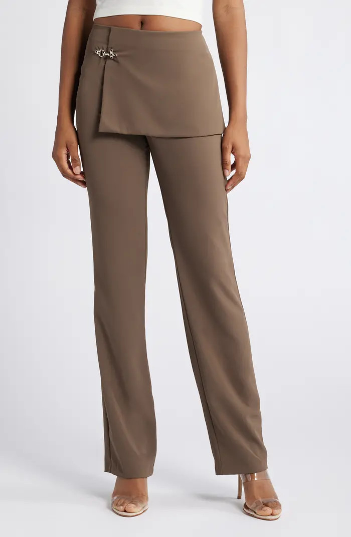 Skirt Panel Pants | Nordstrom