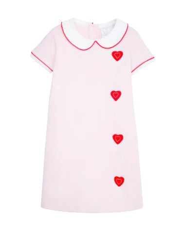Applique Libby Dress-Hearts | Haute Totz