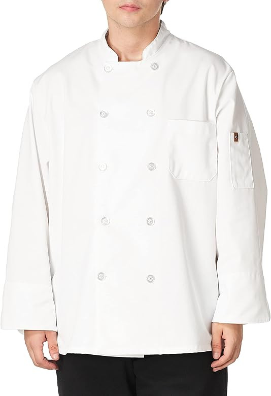 Chef Designs mens Ten Pearl Button Chef Coat | Amazon (US)