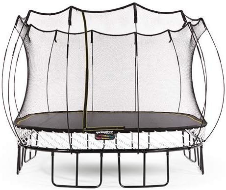 Springfree Trampoline Kids Jumbo Square Trampoline w/ Safety Enclosure Net and SoftEdge Jump Boun... | Amazon (US)