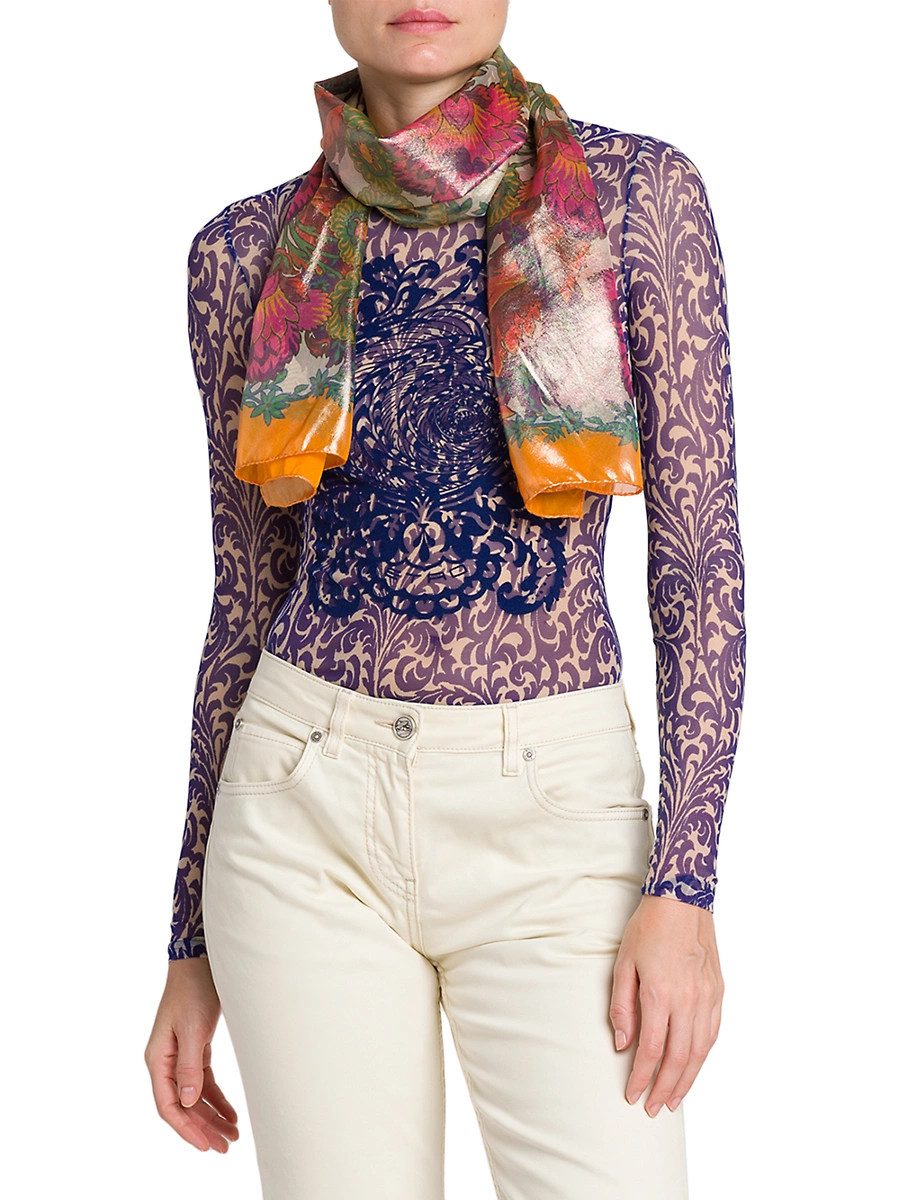 Women's Tosca Floral Silk Scarf - Stampafdobianco | Saks Fifth Avenue
