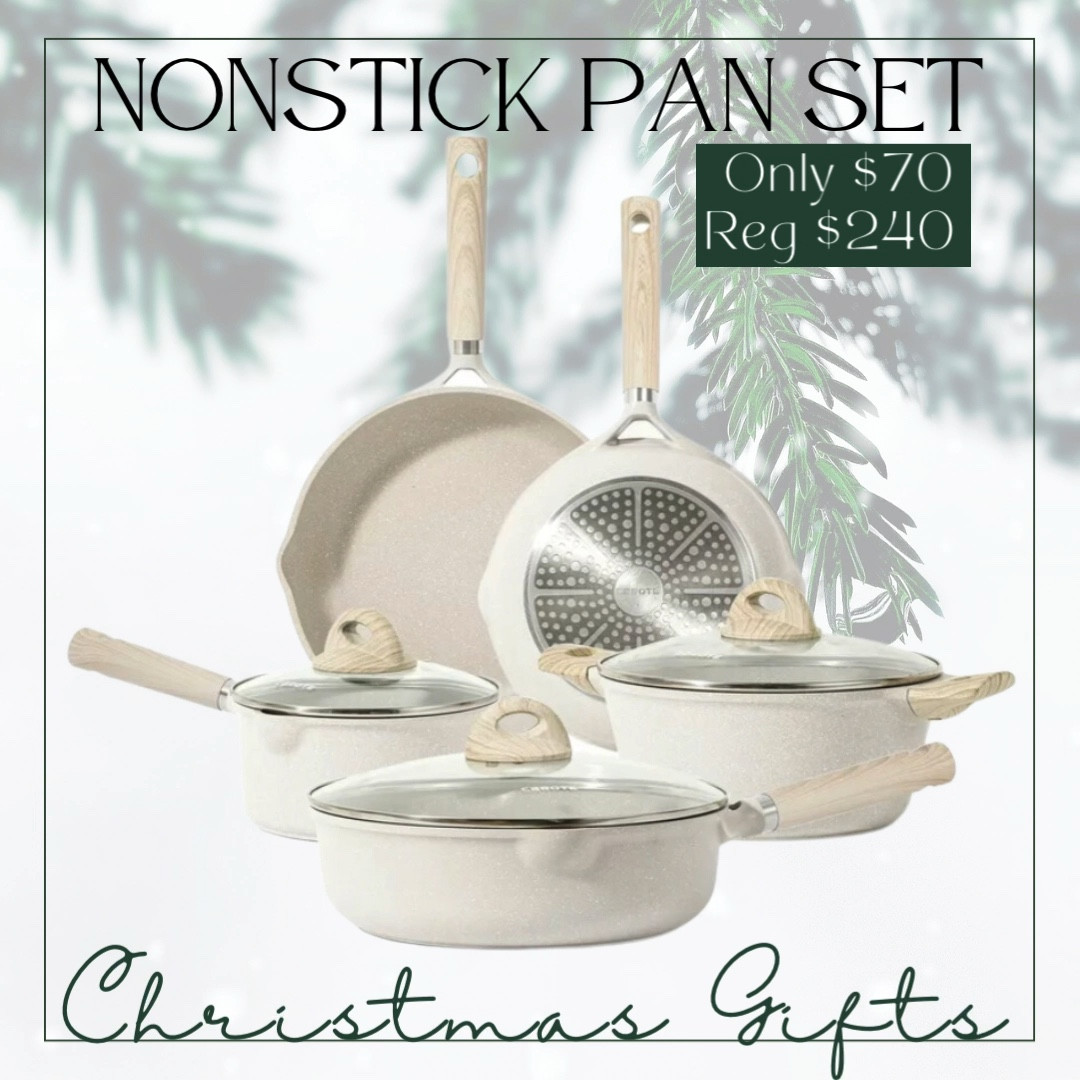 Carote Nonstick Pots and Pans Set
8 Pcs Induction Kitchen Cookware Sets 
Beige Granite
🤍
Gift for women ideas

#LTKGiftGuide #LTKhome #LTKfindsunder100