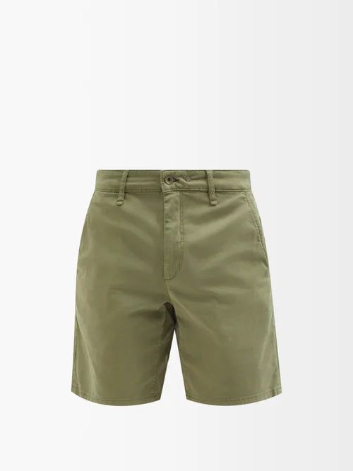 Rag & Bone - Perry Cotton-blend Twill Shorts - Mens - Green | Matches (US)