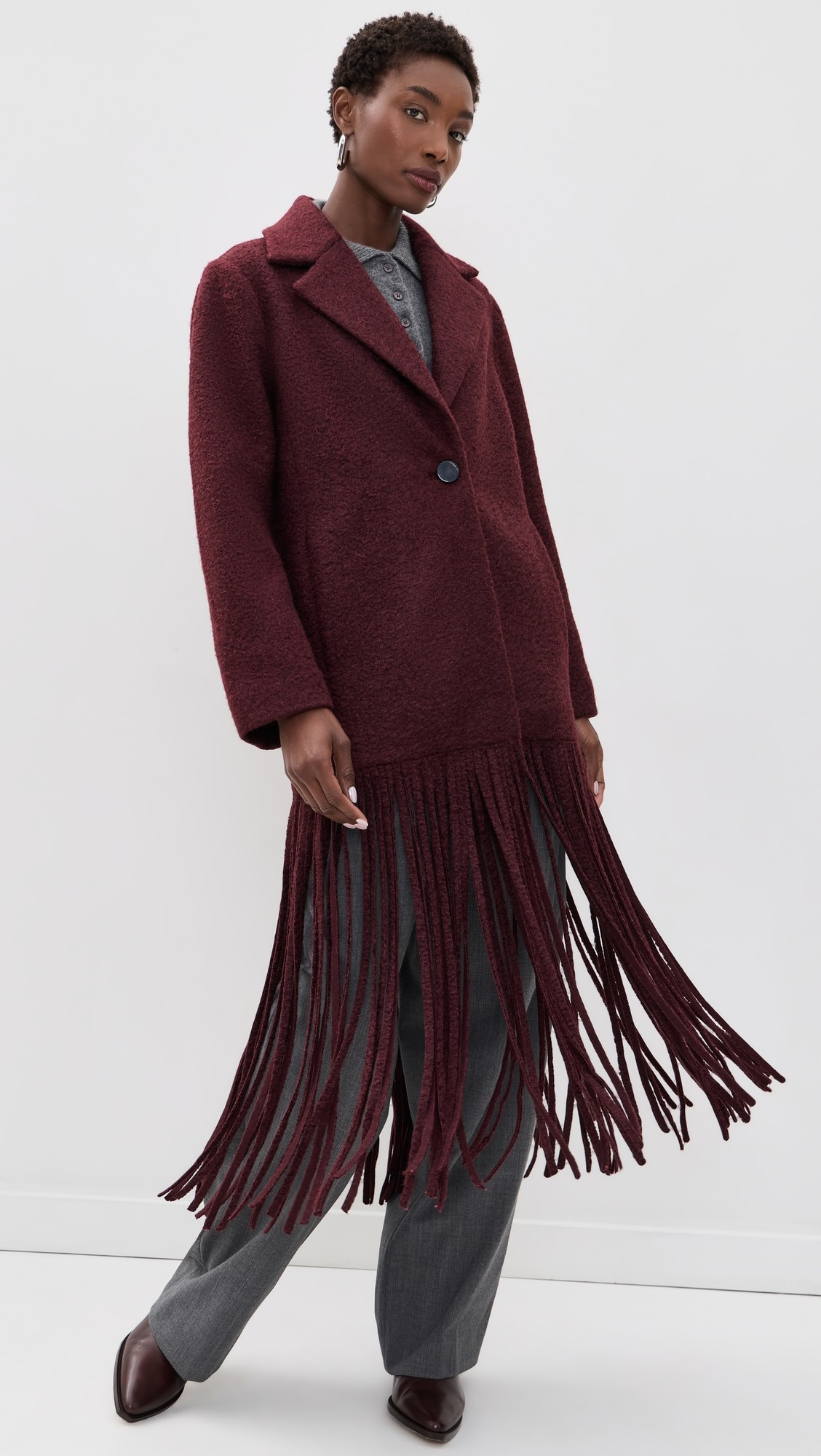 SIMONMILLER Vero Fringe Coat | Shopbop | Shopbop