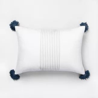 Center Stripes Tassel Throw Pillow - Hearth & Hand™ with Magnolia | Target