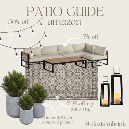 Patio guide
Amazon patio favorites! I have this patio rug and it’s amazing quality and 50% off! I also own these faux cedar bushes and love! 


#LTKhome #LTKsalealert #LTKSeasonal