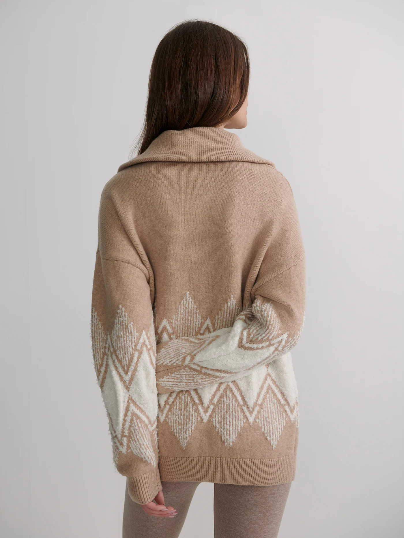 Betty Jacquard Half-Zip Knit | Varley US