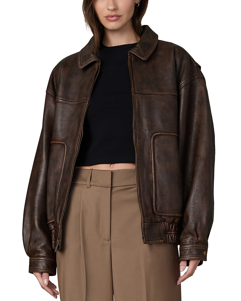 Joe's Jeans The Luca Leather Bomber Jacket | Bloomingdale's (US)