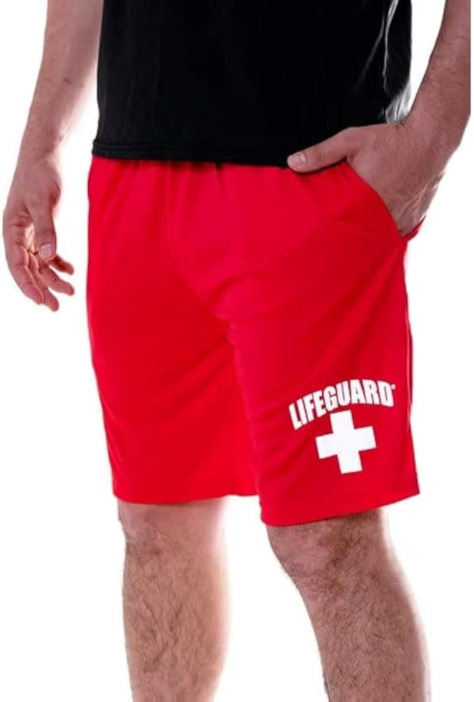 LIFEGUARD Officially Licensed Mens Active Running Performance Shorts Moisture Wicking | Amazon (US)