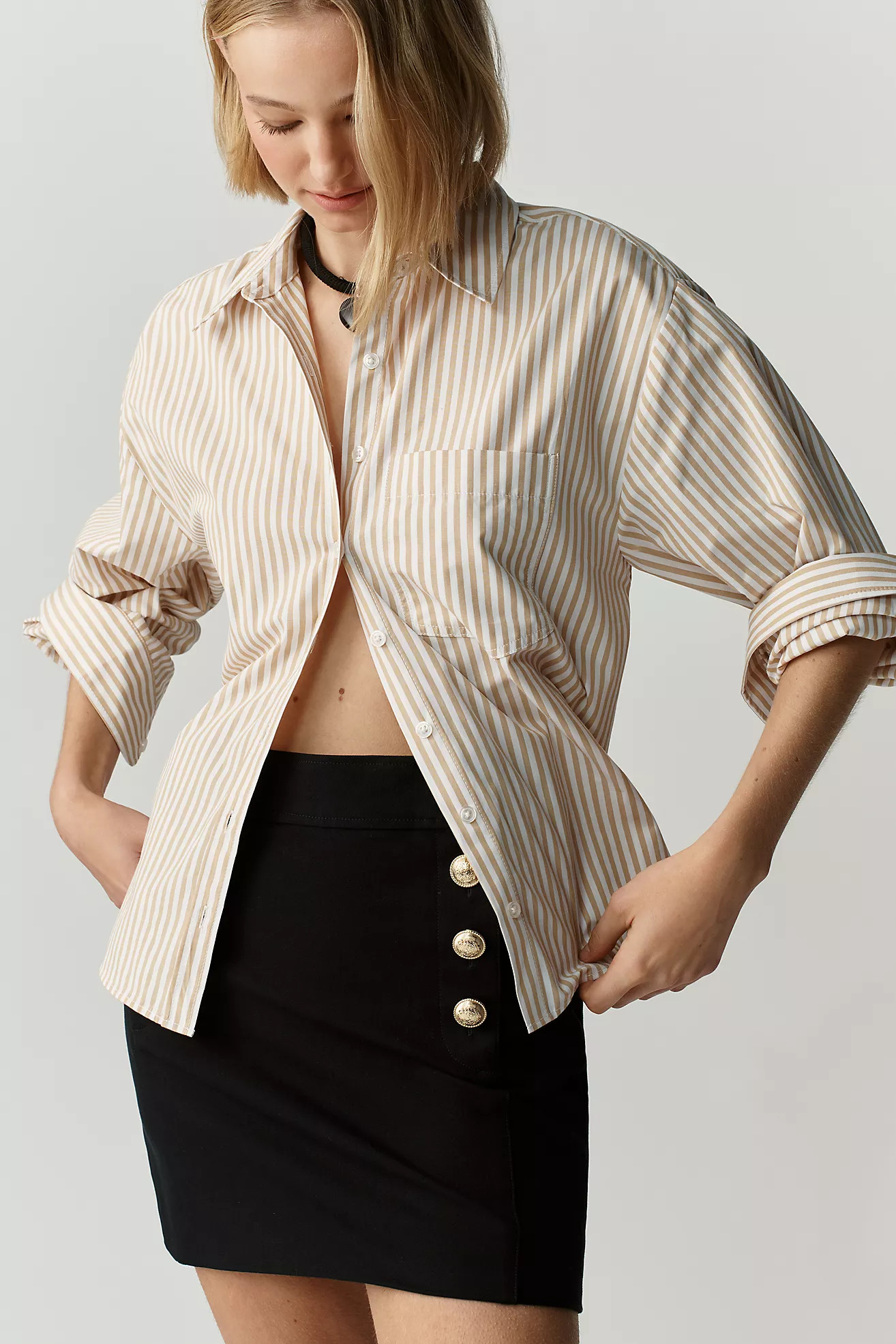 The Shrunken Bennet Buttondown Shirt by Maeve | Anthropologie (US)