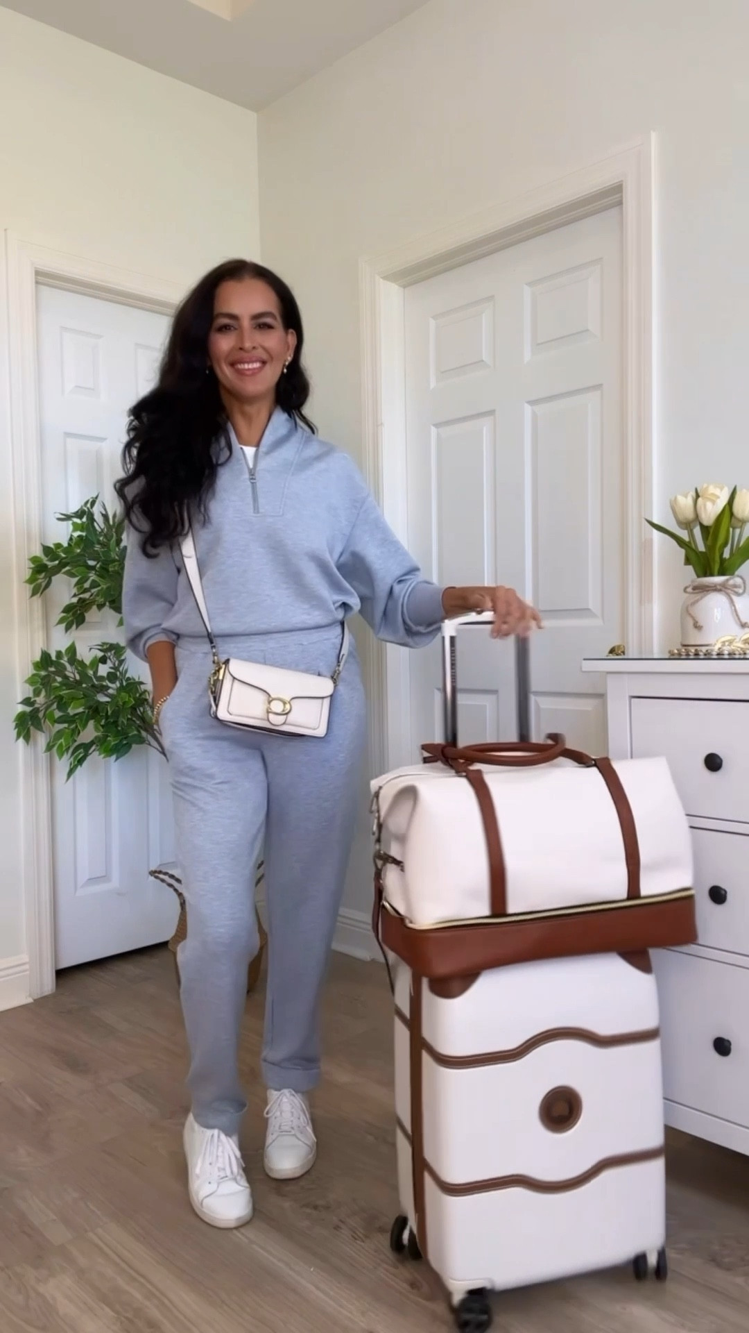 ✈️all details here: size S in top and joggers! Shoes run small, size up! Luggage and weekender on sale! 

#LTKTravel #LTKSaleAlert #LTKSeasonal