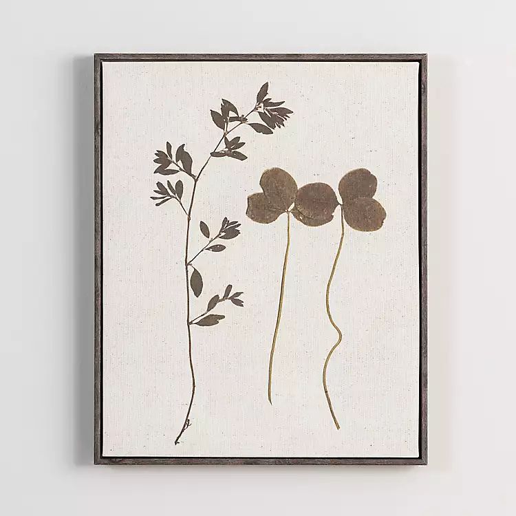 Fall Botanical Leaf II Framed Canvas Art Print | Kirkland's Home