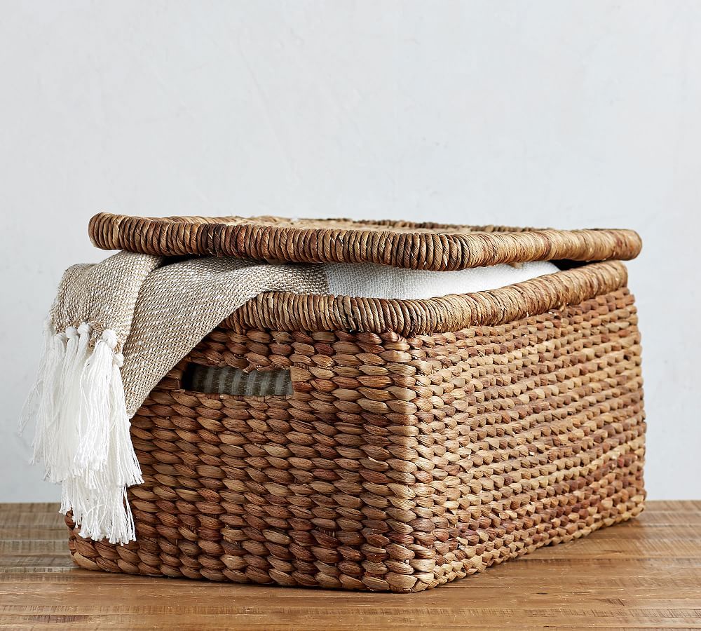 Beachcomber Handwoven Lidded Baskets | Pottery Barn (US)
