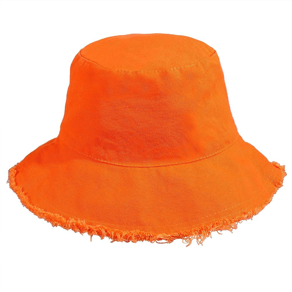 boderier Sun Hats for Women Summer Casual Wide Brim Cotton Bucket Hat Beach Vacation Travel Accessor | Amazon (US)