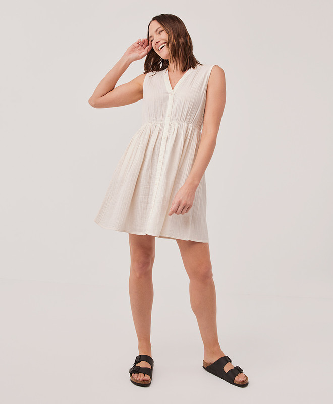 clearance the coastal beach mini dress | Pact Apparel