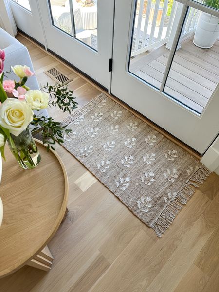 Walmart floral jute rug, Erin Gates look for less, white oak end table 

#LTKSaleAlert #LTKStyleTip #LTKHome