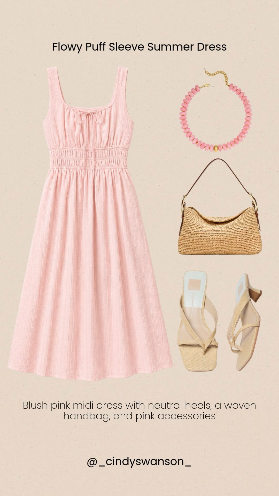 This blush pink midi dress is sweet, feminine, and so easy to style for any warm-weather occasion. Pair it with neutral heels, a woven bag, and a pop of pink jewelry for the perfect look for brunch, showers, vacations, or summer celebrations.

💡 LTK MADE EASY
❤️ Heart = Support my posts!
🔖 Save = Get sale & restock alerts
📋 Lists = Keep favorites organized
📲 Share = Send lists and products to a friend. Hello, Christmas List!
💬 Comment = Ask me anything about what I’m wearing. :-)

#LTKootd #LTKOver40 #LTKSeasonal
