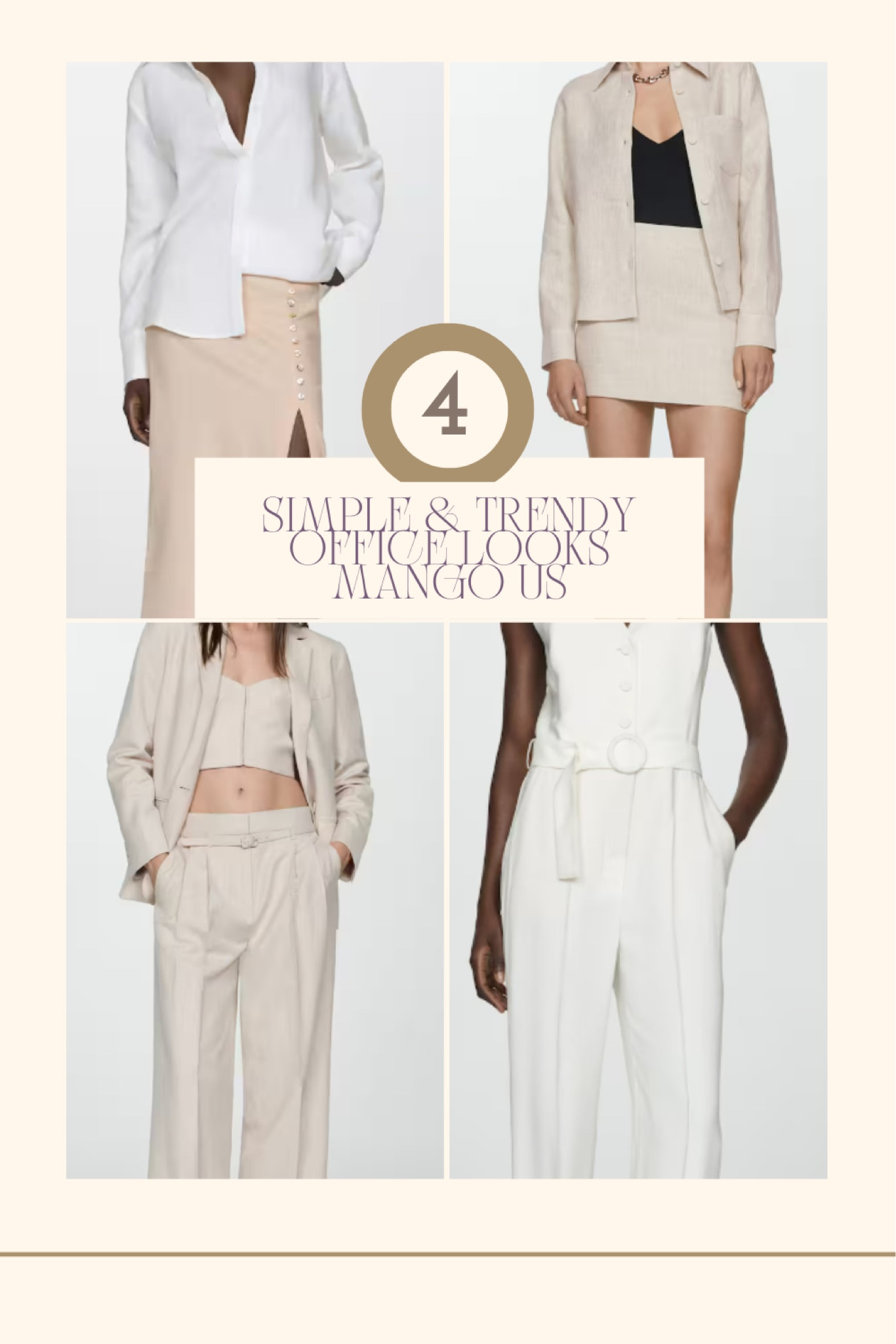 Going into the office during the warmer months can be challenging for office looks but these looks are professional and still stylish from Mango US.

#LTKStyleTip #LTKWorkwear #LTKSeasonal