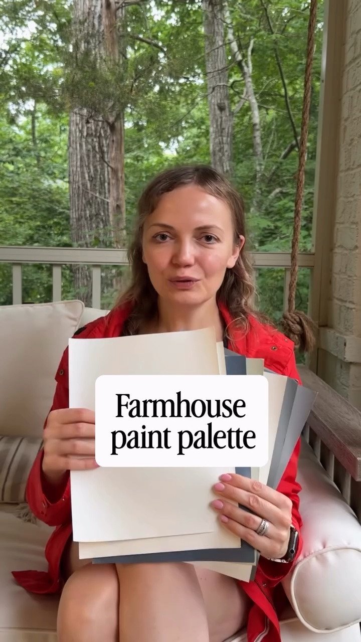 Comment PAINT for a link to this paint palette, or reach out if you’d like a personalized paint consultation. I offer in-person consultations in Charlotte, NC and virtual consultations nationwide.

One of the biggest misconceptions about farmhouse design is that it has to be all white.

Some of the most beautiful modern farmhouse homes use rich, earthy, and moody colors to create warmth, depth, and character. The secret isn’t choosing light colors—it’s choosing colors that work together.

This farmhouse paint palette combines warm neutrals with deeper accent colors to create a timeless look that feels inviting, sophisticated, and balanced.

Whether you’re building, remodeling, or updating your home’s exterior, a well-designed color palette makes all the difference.

#farmhousestyle #farmhousedesign #paintcolors #exteriorpaint #homedescorideas