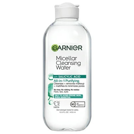 Garnier SkinActive Micellar Cleansing Water All-in-1 Salicylic Acid 13.5 fl oz | Walmart (US)