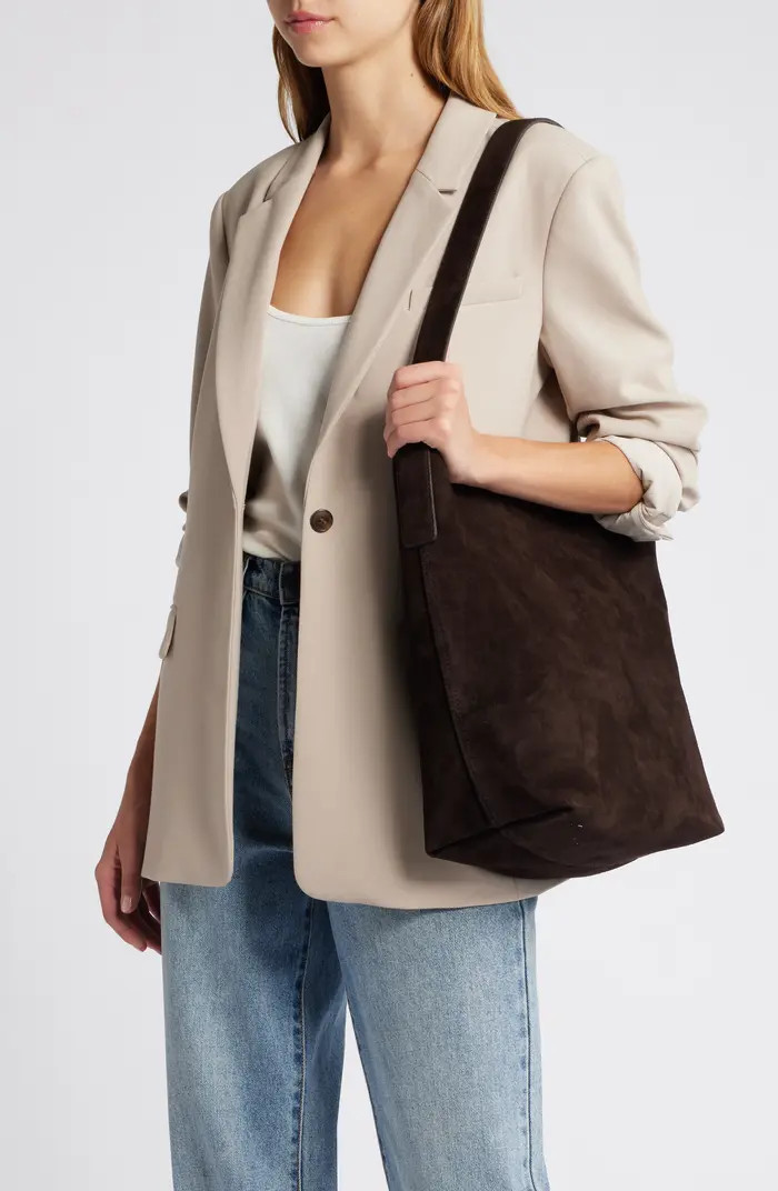 Essentials Suede Bucket Bag | Nordstrom
