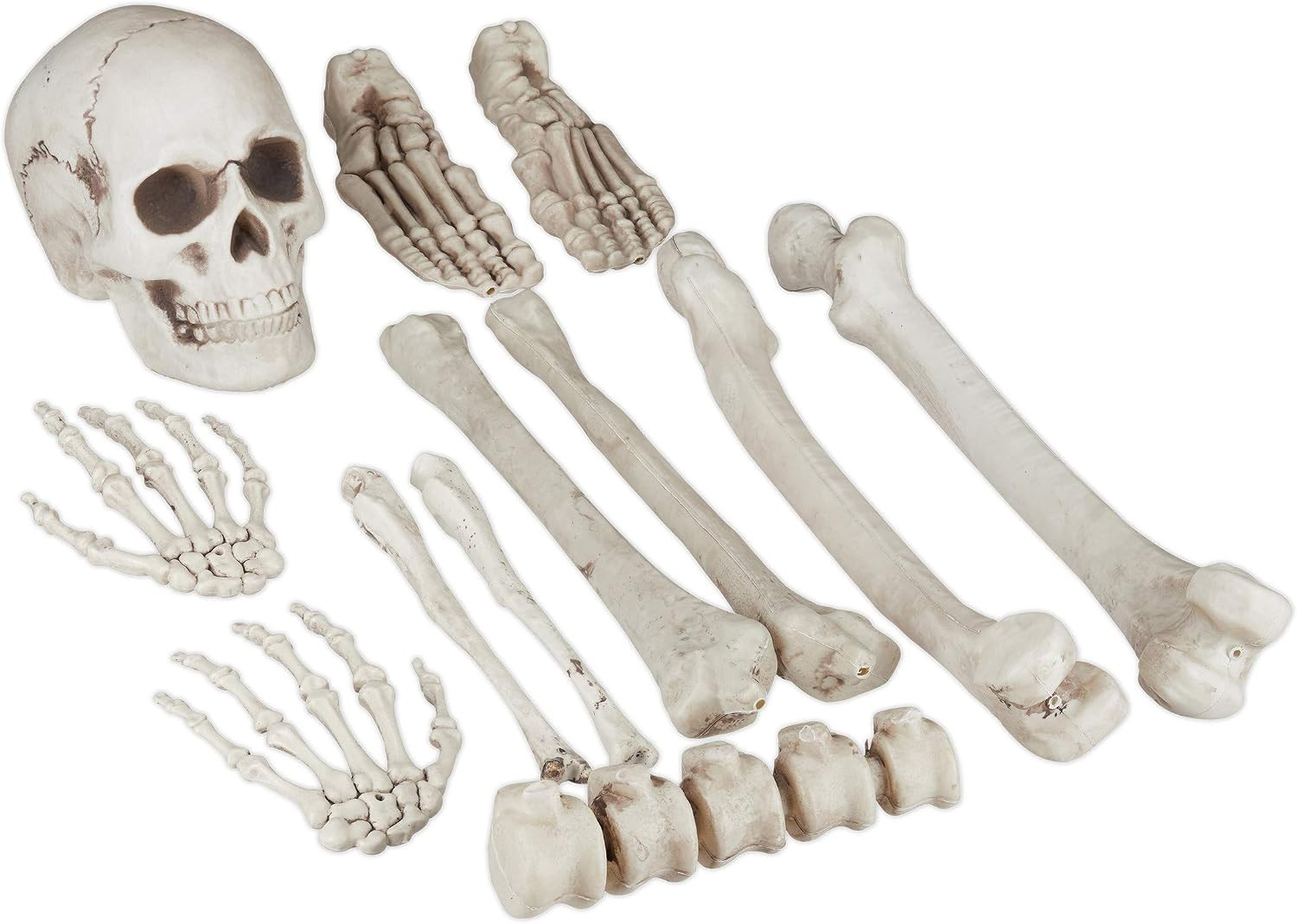 Relaxdays Dekoknochen, 12 TLG Set, Halloween Deko, Außen & Innen, XXL | Amazon (DE)