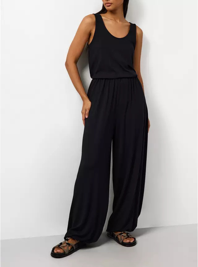 Buy Black Jersey Balloon Leg Jumpsuit 18 | Jumpsuits and playsuits | Tu | Tu Clothing