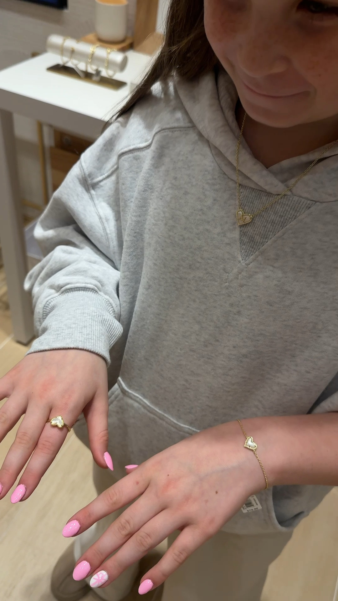 Her Kendra Scott Set the heart necklace has her initial on it and it’s reversible!

#LTKValentine #LTKmomlife #LTKKids